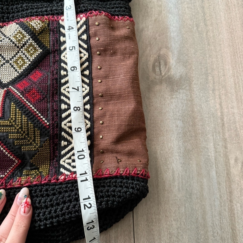 The Sak knitted embroidered southwestern drawstring backpack - Picture 3 of 6